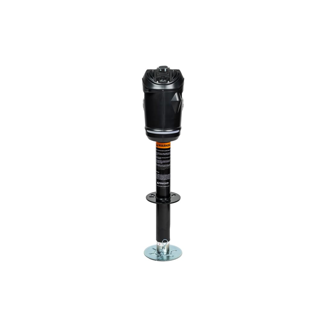 Black 3500 lb Electric Trailer Jack with Cover N873