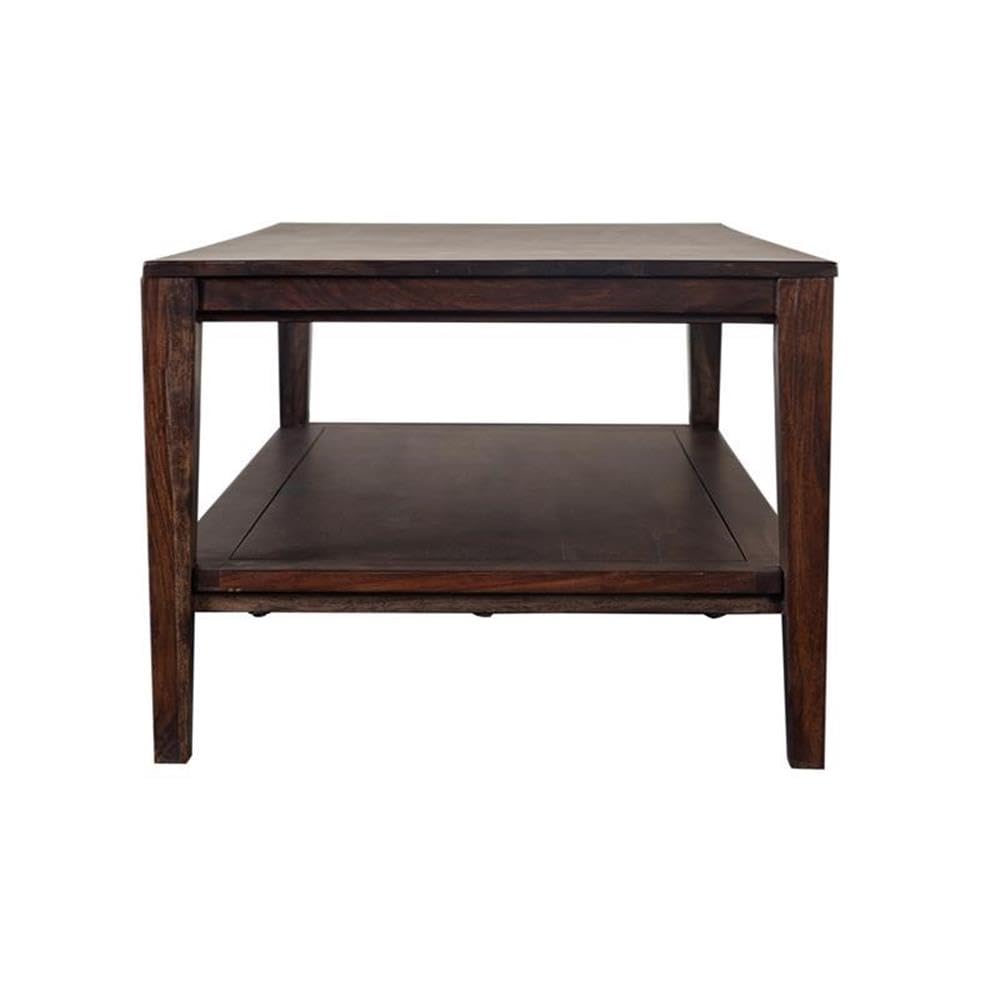 Solid Sheesham Wood Gray Coffee Table A101357