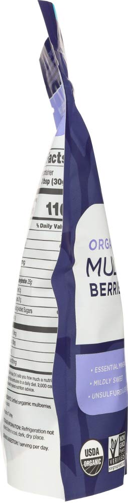 Organic Sun-Dried White Mulberries 8 oz Z254