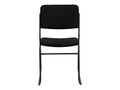 Black Fabric Stackable Chair with Sled Base H1593