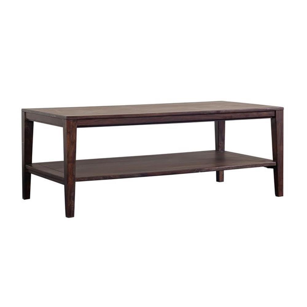 Solid Sheesham Wood Gray Coffee Table A101357