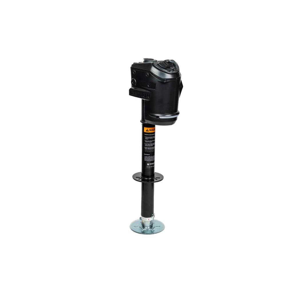 Black 3500 lb Electric Trailer Jack with Cover N873