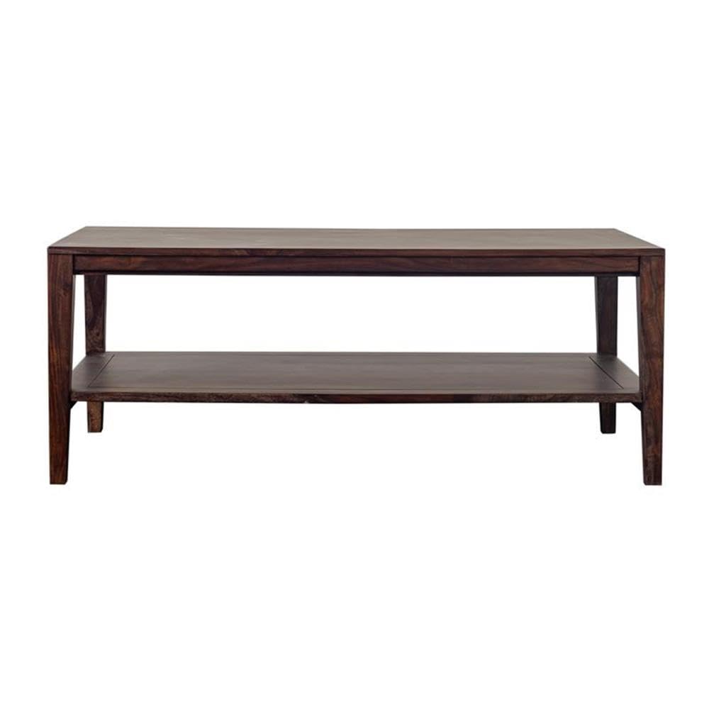 Solid Sheesham Wood Gray Coffee Table A101357