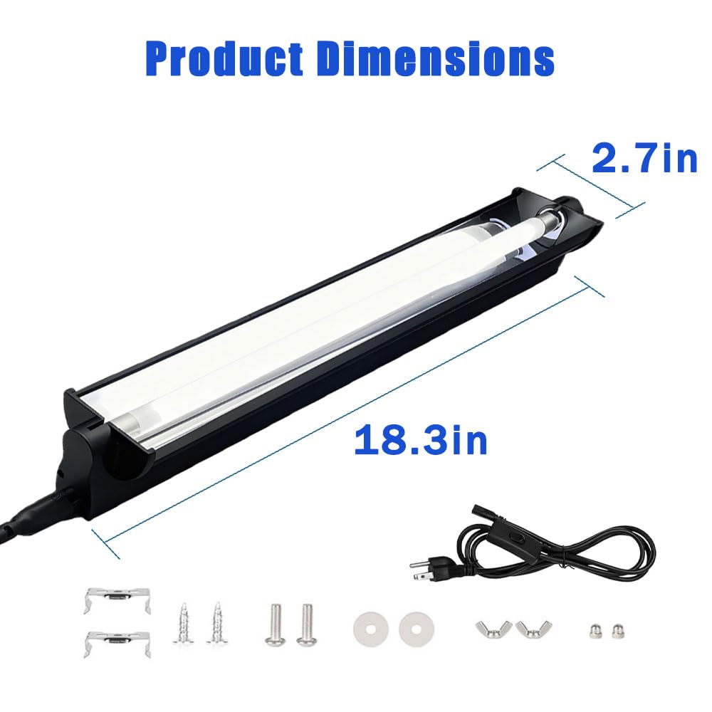 15W T8 UVB 10.0 Reptile Light Fixture Combo Kit B41566