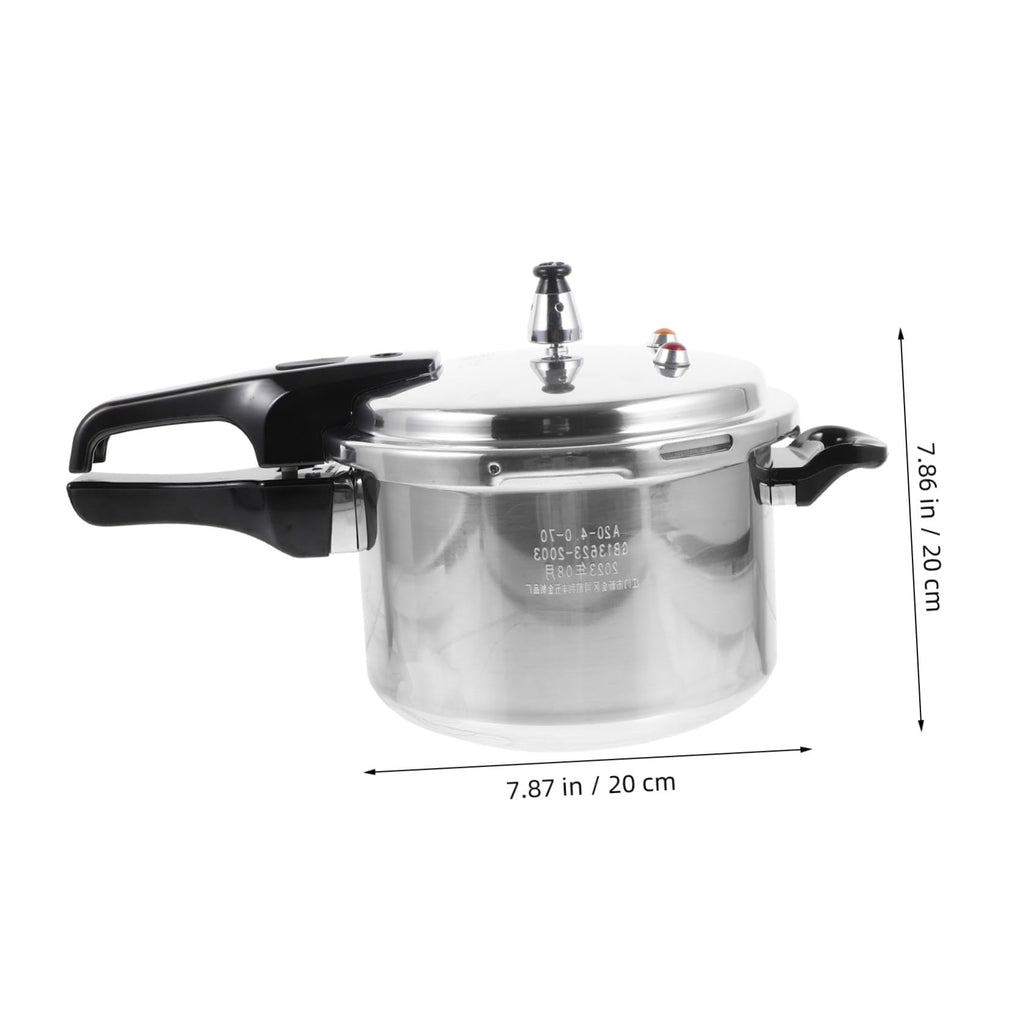 Silver 4l Aluminum Alloy Stovetop Pressure Cooker T1651
