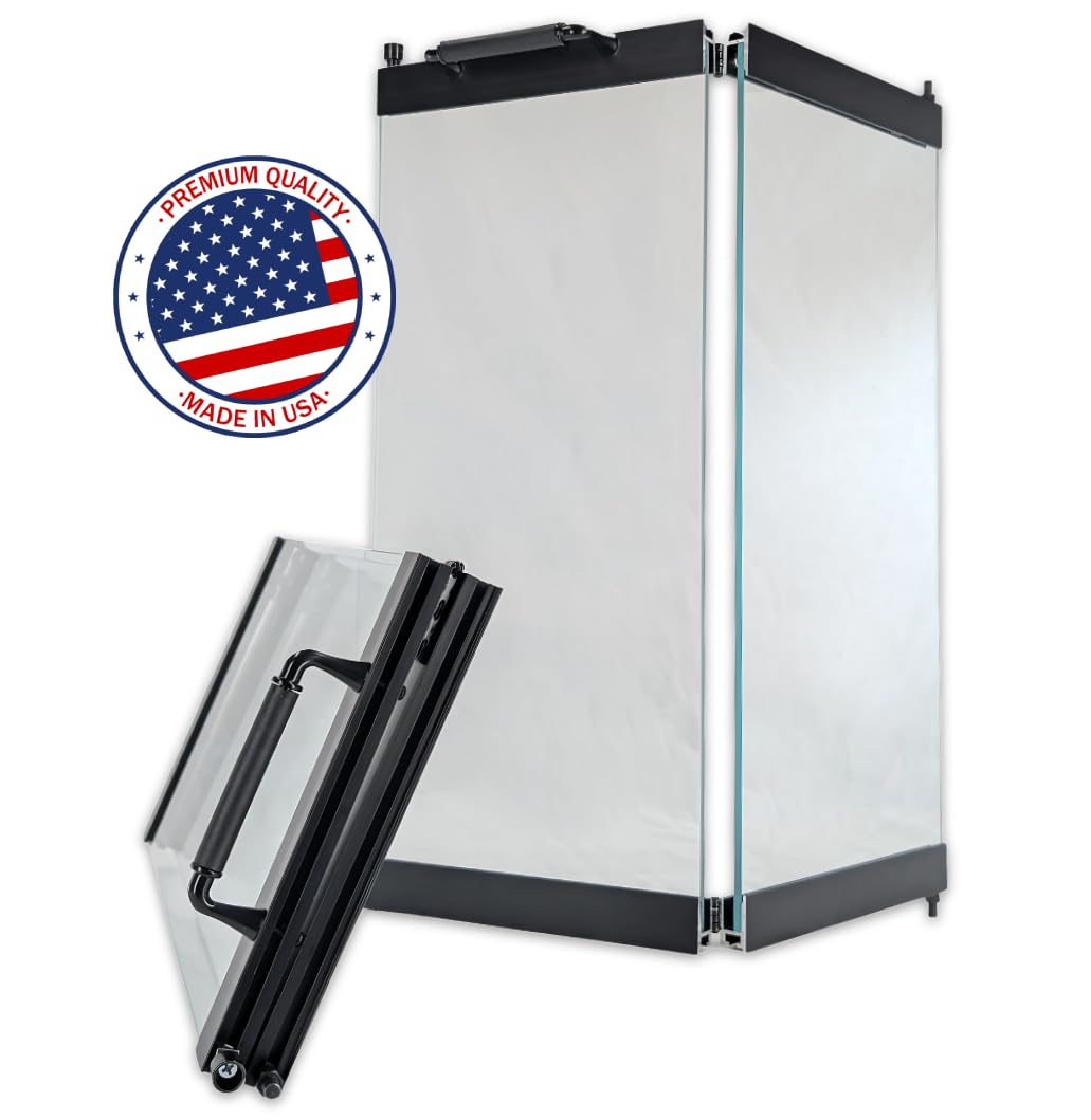 Black Replacement Glass Fireplace Doors Q317
