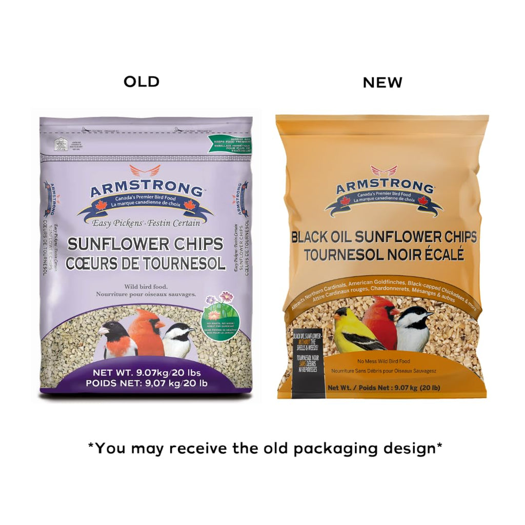Black Oil Sunflower Chips Bird Food 20 Pounds Q8827
