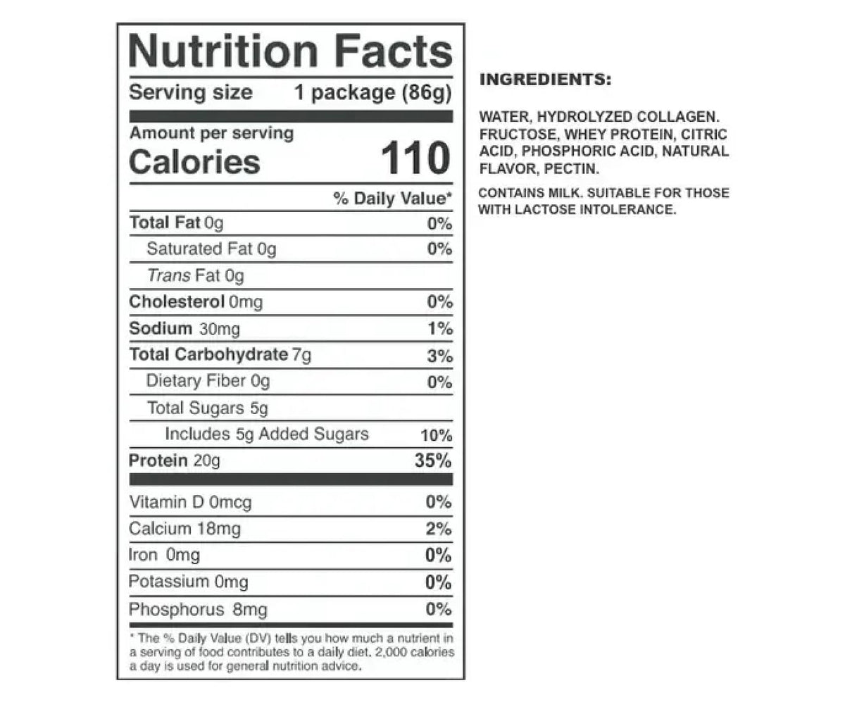 Protein Shot, 20g Protein, 12 Pk W16056