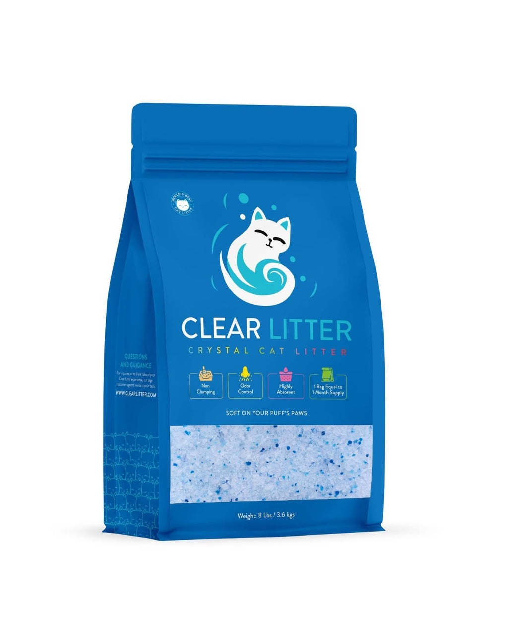 Lightweight Silica Gel Cat Litter, 8 lb Bag O839973