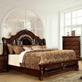 California King Size Traditional Bed in Brown Cherry Espresso Finish O360