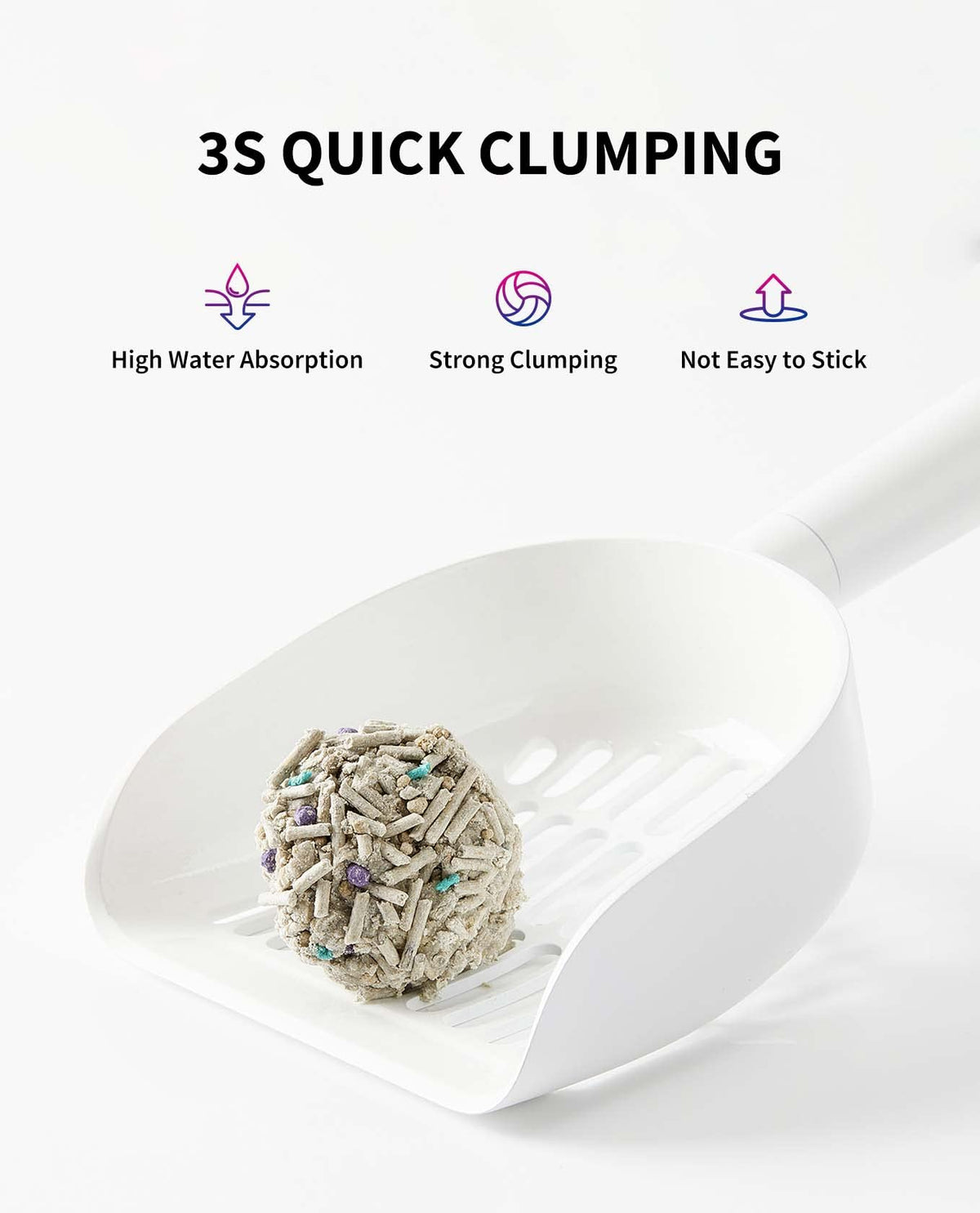 Mixed Cat Litter Fast Clumping Flushable Ultra Absorbent 7.9lb×2 Bags O785