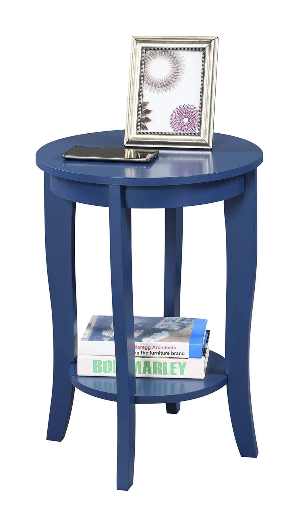 Cobalt Blue Round End Table H19741