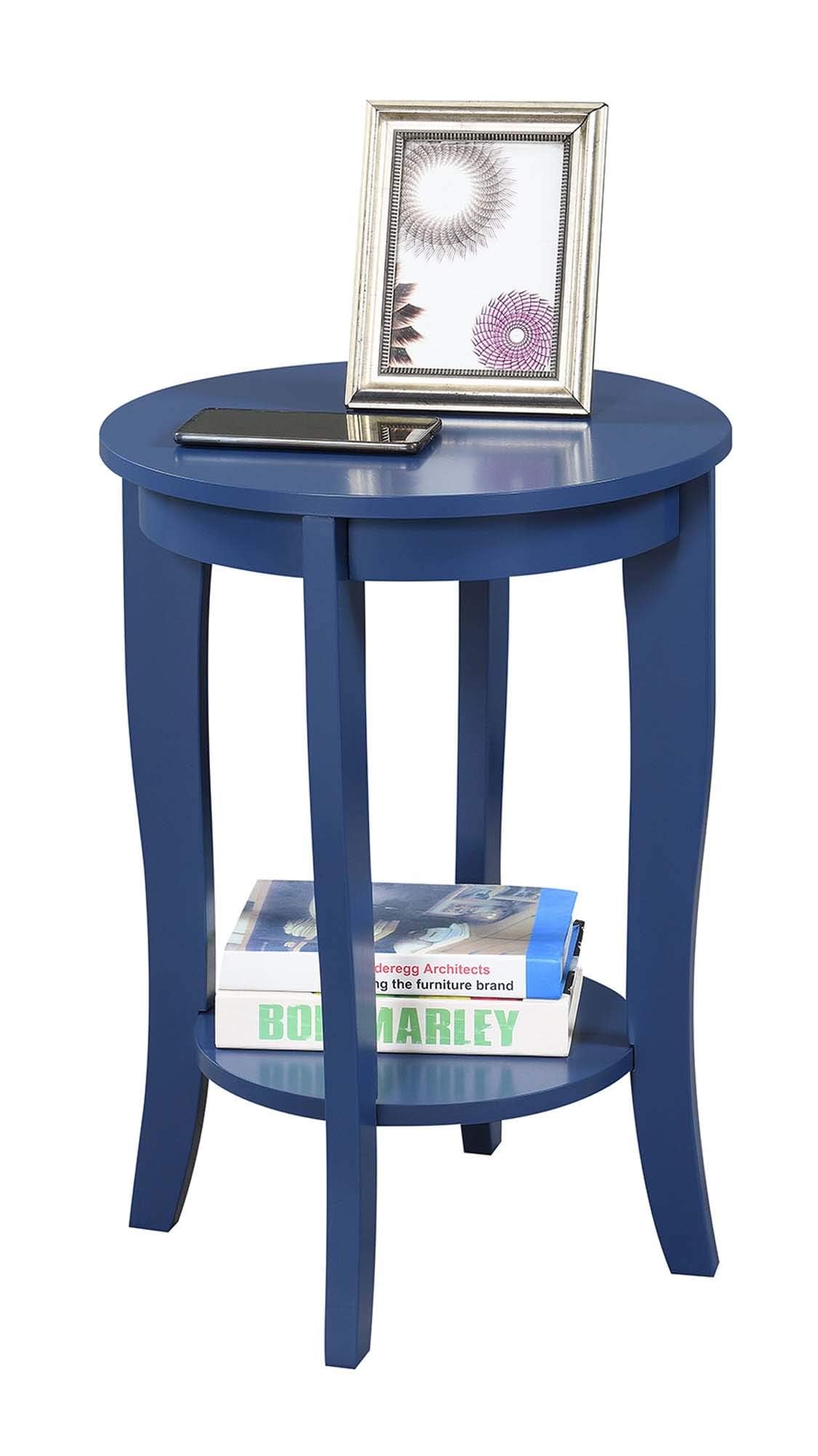 Cobalt Blue Round End Table H19741