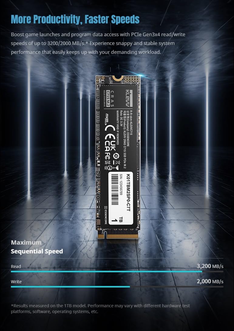 512GB M.2 2280 NVMe PCIe Gen3x4 G971