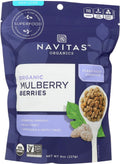 Organic Sun-Dried White Mulberries 8 oz Z254