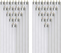 24 Inch T8 Fluorescent Tube Light Bulb 17W 3500K Neutral White G13 Base Pack of 30 G59134