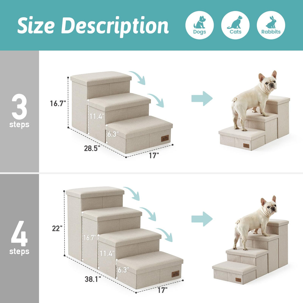 Dog Stairs with Storage, 4-Step V81793