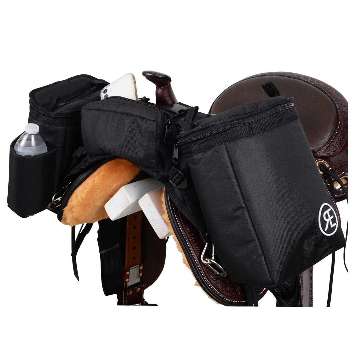 Nylon Insulated Pommel Cooler Bag with Stainless Steel Hardware F67286