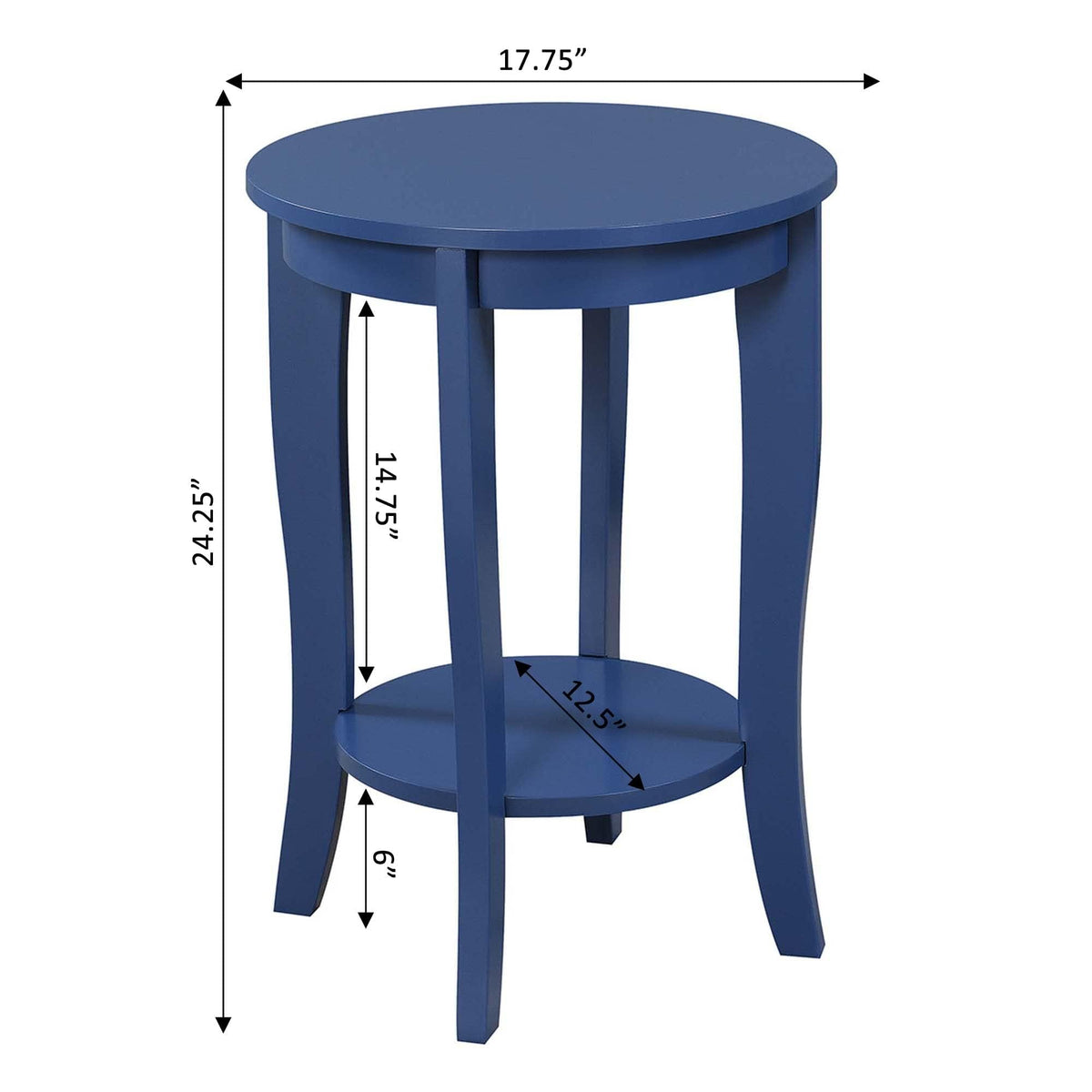 Cobalt Blue Round End Table H19741