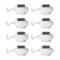 8 Pack Cool White Solar Powered Gutter Mounted Lights X377