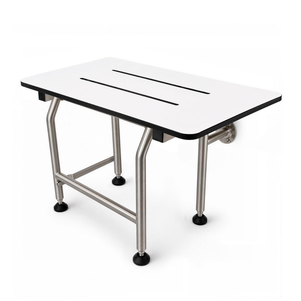 Wall Mounted Phenolic Folding Shower Seat with Legs G984