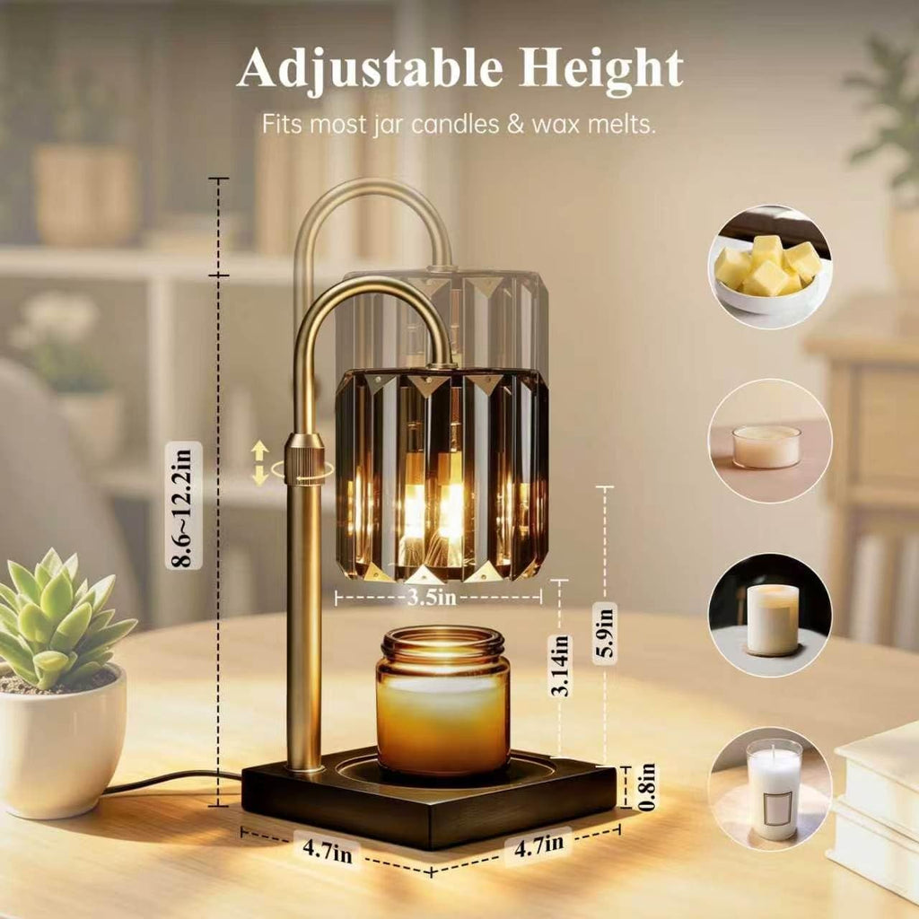 Black Dimmable Candle Warmer Lamp with Timer E75694