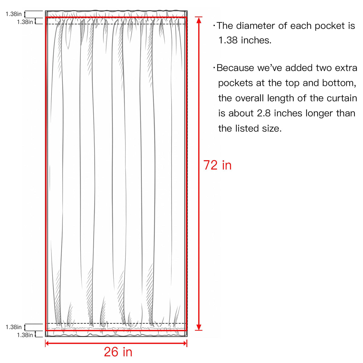 100% Blackout French Door Curtain Z440569