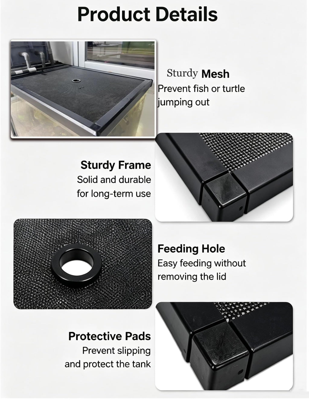 Aluminum Fish Tank Mesh Lid Q2585