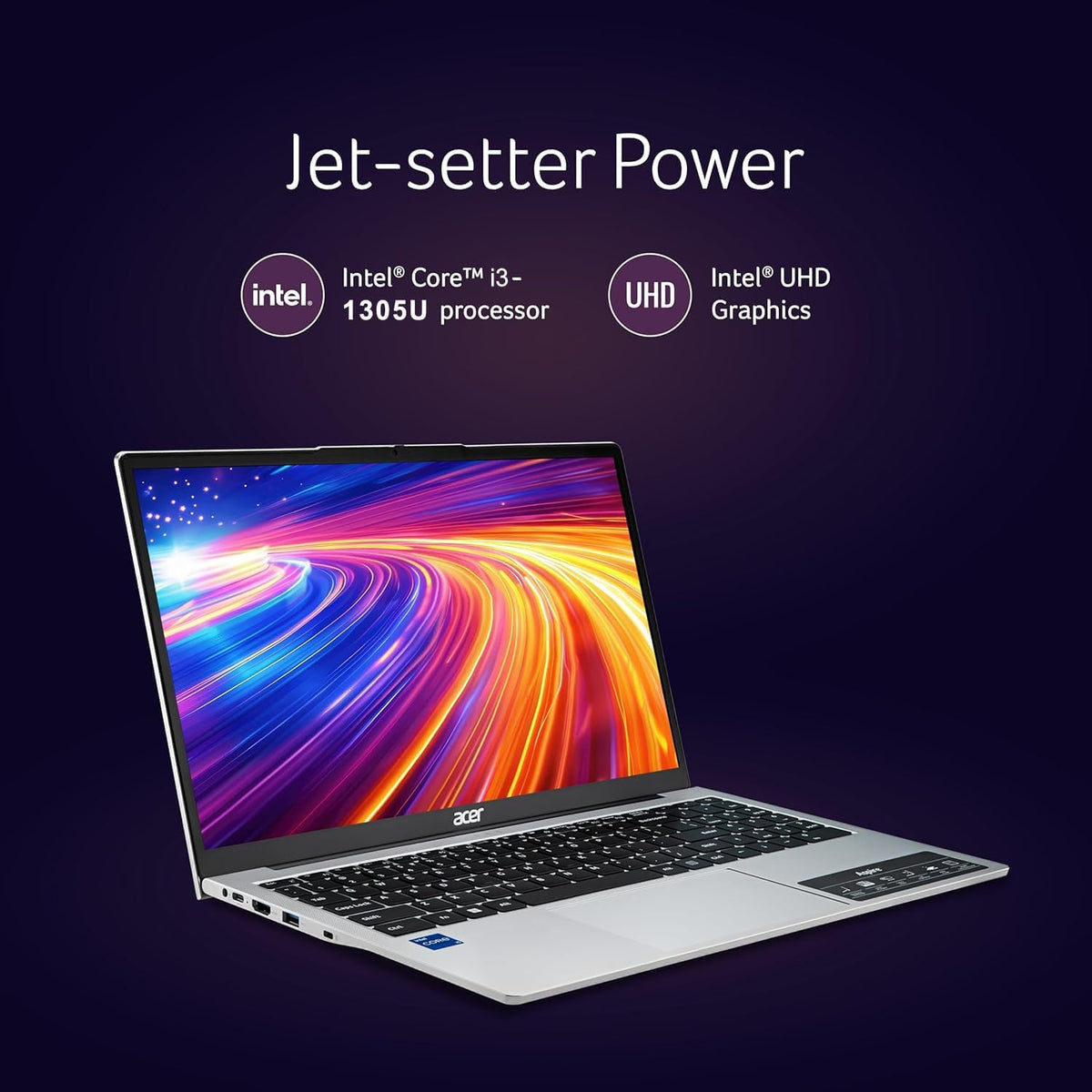 Slim Laptop Intel Core I3 8GB RAM 256GB SSD 15.6" FHD Windows 11 F154454