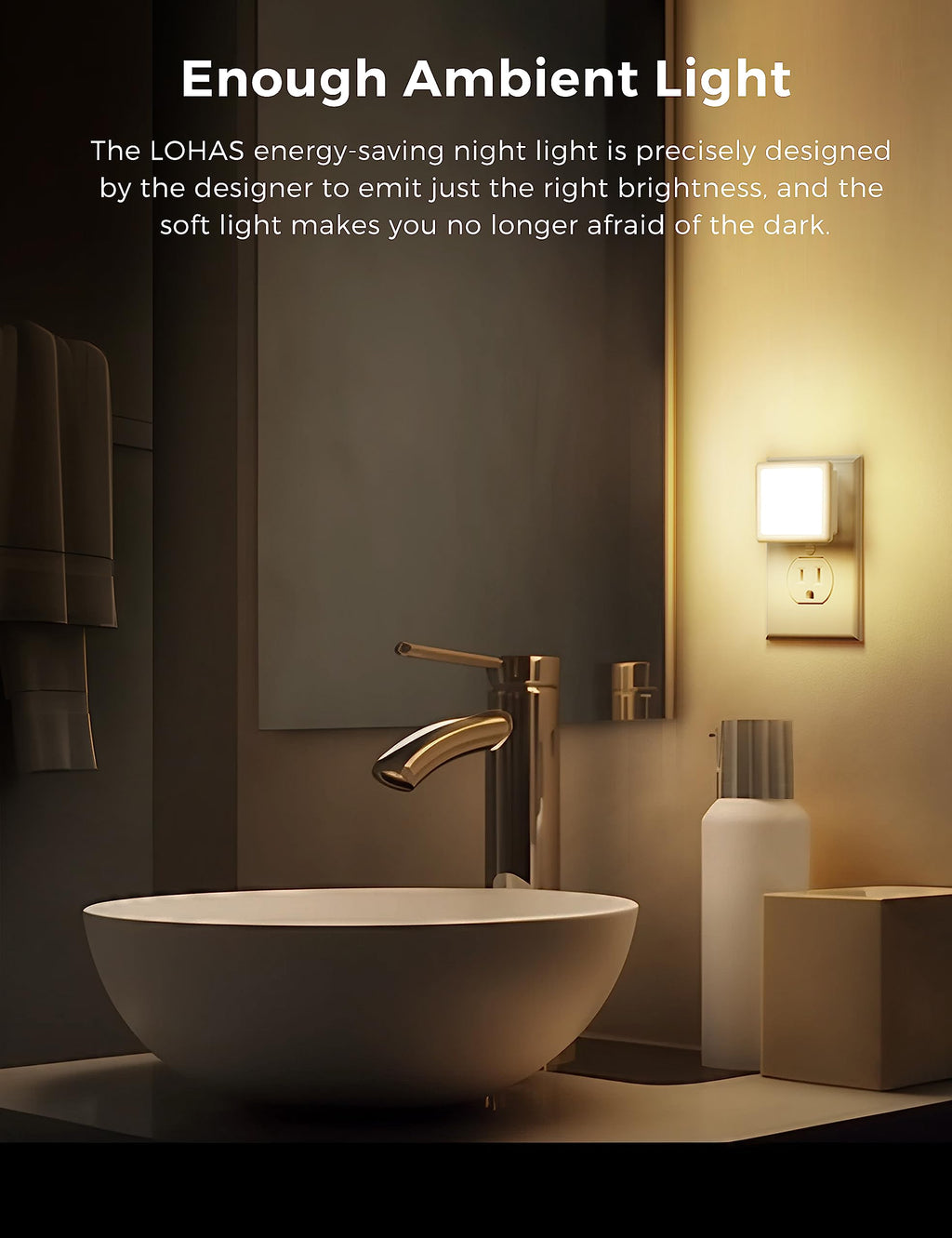 0.3W Plug in Night Lights 2-Pack R167119
