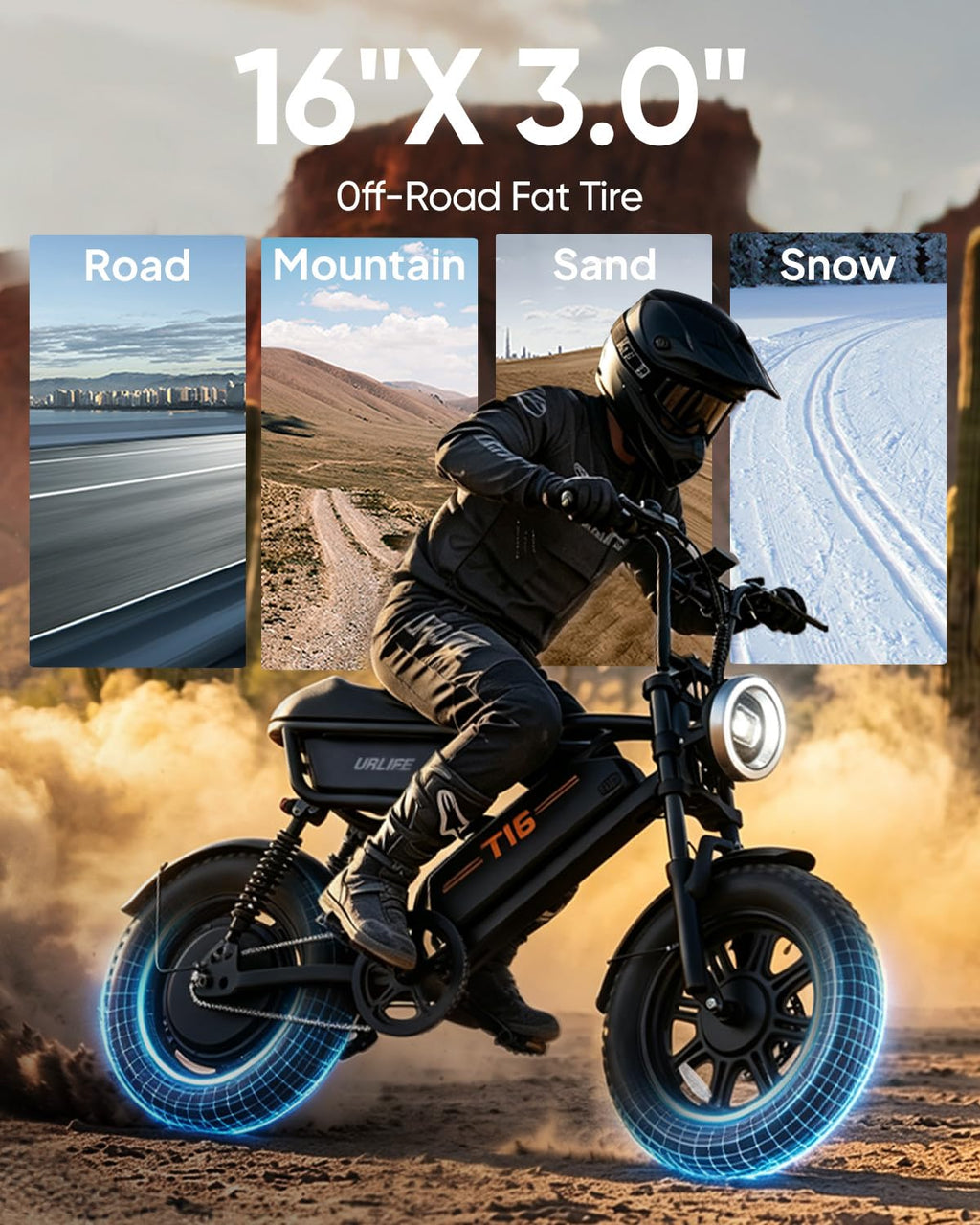 Fat Tire All Terrain Electric Bike J54901