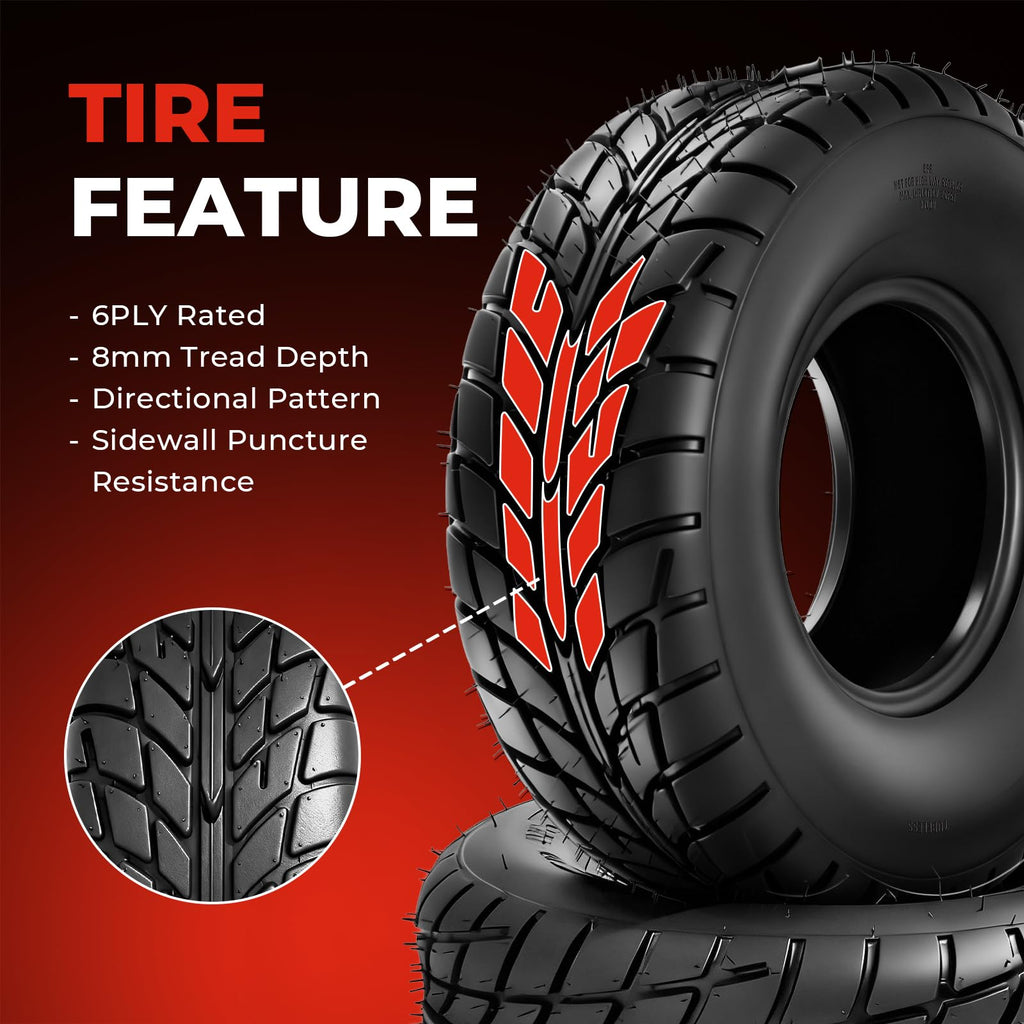19x7-8 All-Terrain ATV UTV Tires Set of 2 E592893