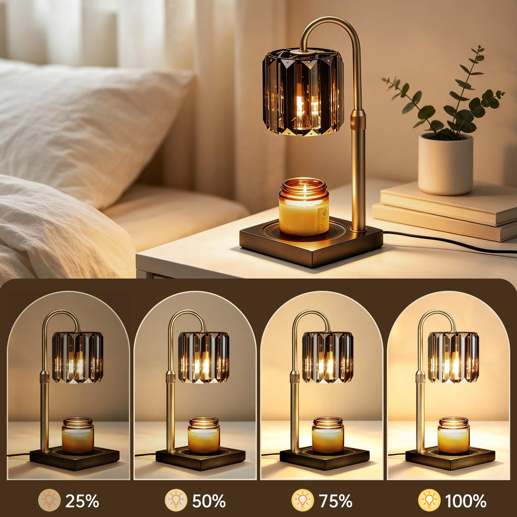 Black Dimmable Candle Warmer Lamp with Timer E75694