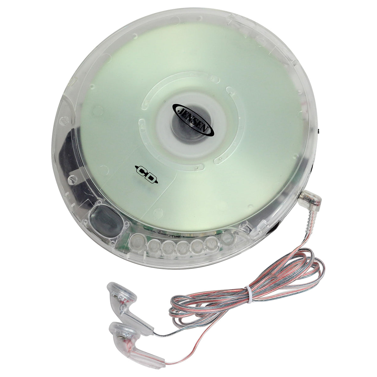 Portable CD Player Transparent Clear H1263