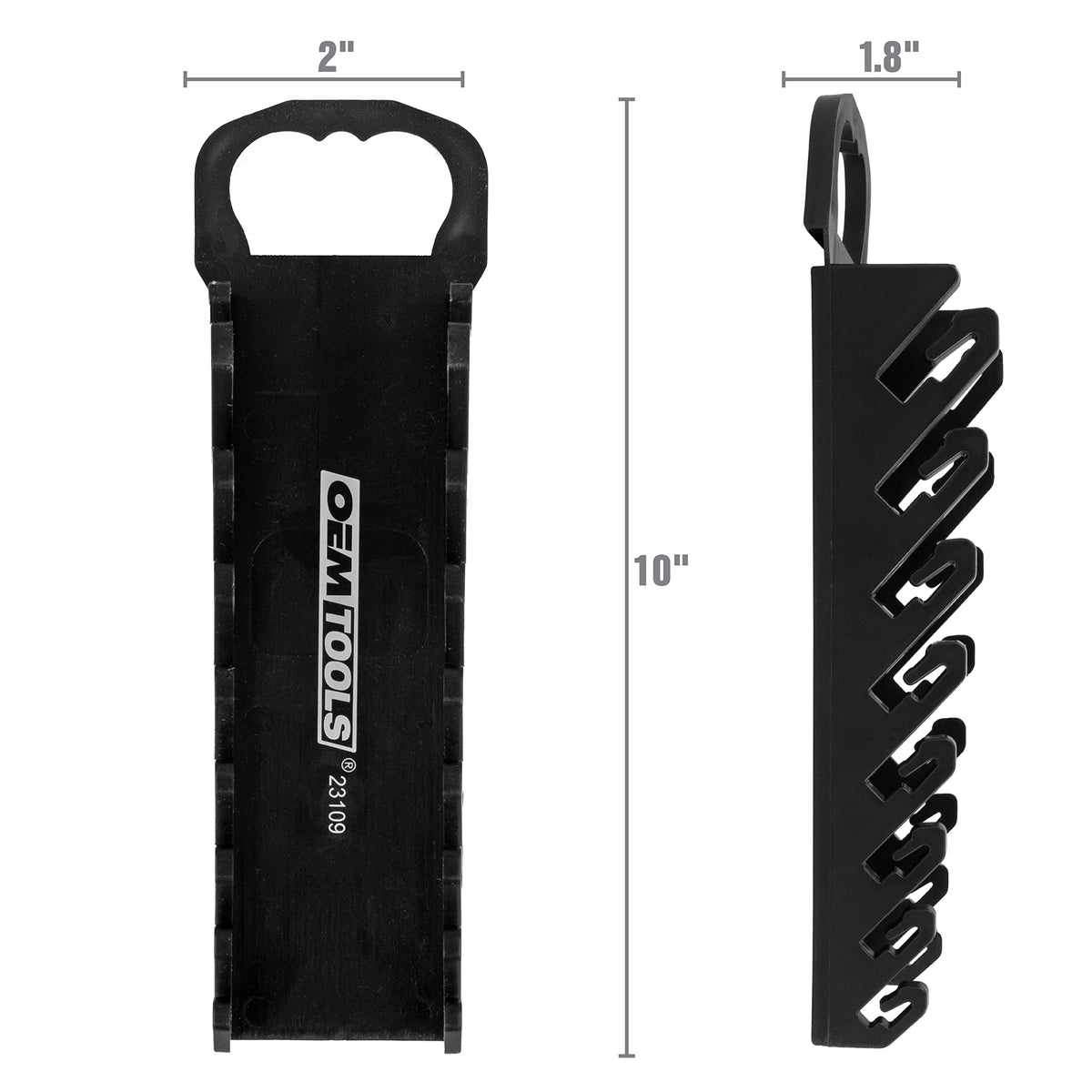 Black 10 Inches Wrench Organizer F287