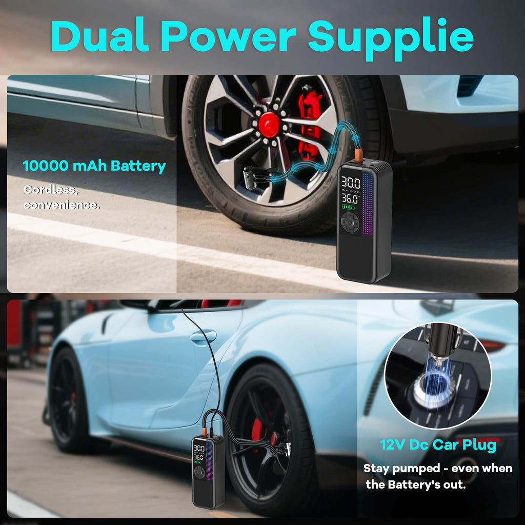 150PSI Portable Cordless Tire Inflator Air Compressor G235