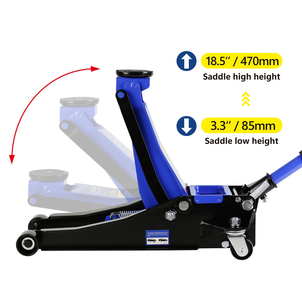 3 Ton Low Profile Steel Hydraulic Floor Jack L2813