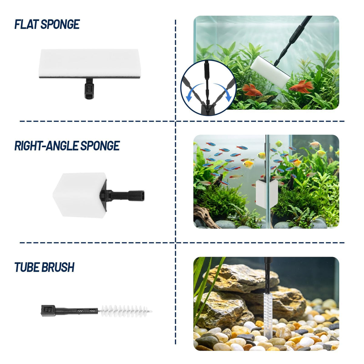 6 in 1 Aquarium Clean Tools Q267