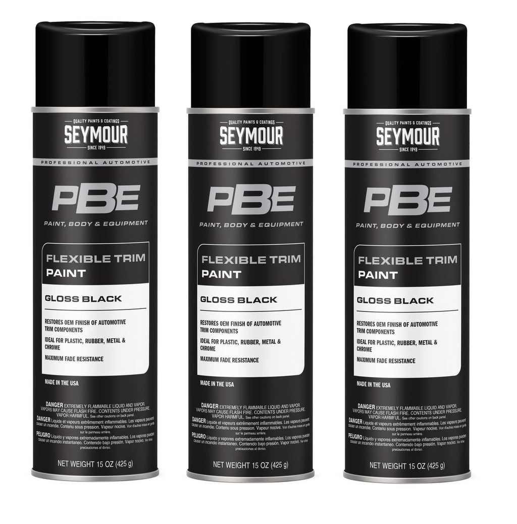Gloss Black Trim Spray Paint 15 oz 3-Pack T471