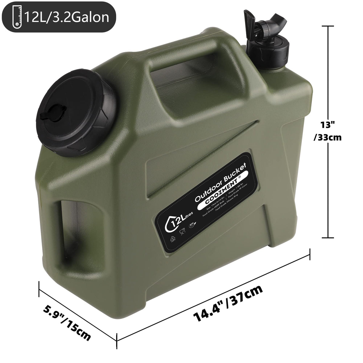 BPA Free Water Containers with Spigot P678
