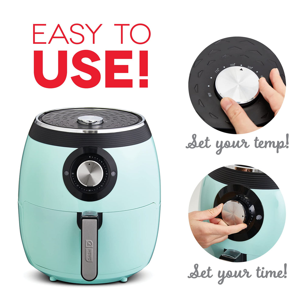 6 Quart Nonstick Air Fryer T705833
