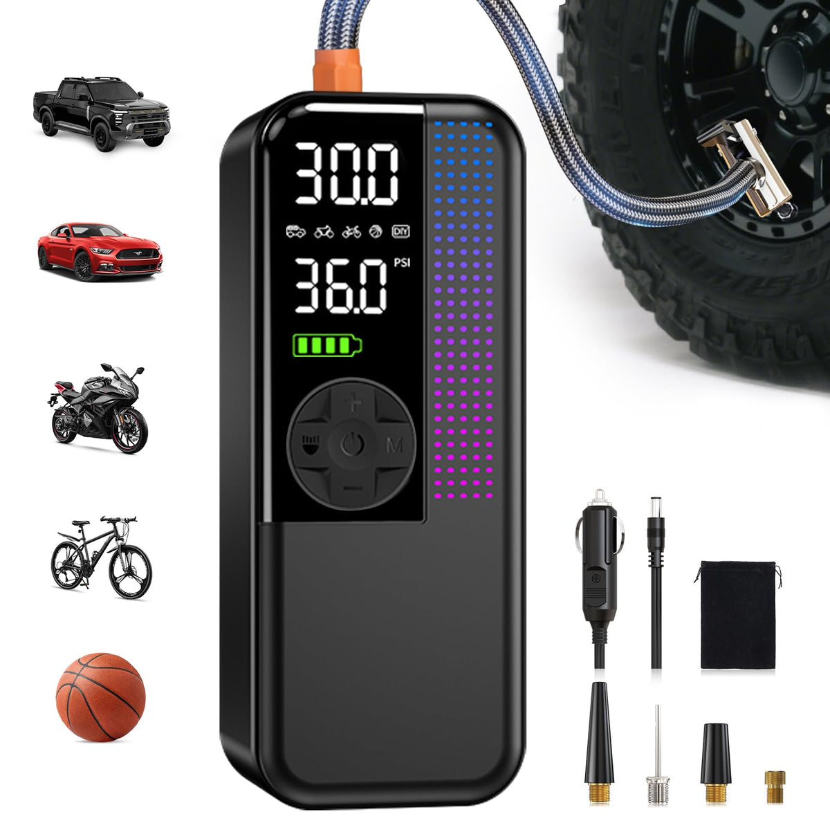 150PSI Portable Cordless Tire Inflator Air Compressor G235