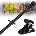 5ft Stainless Steel Flag Pole Kit with Bracket A2195