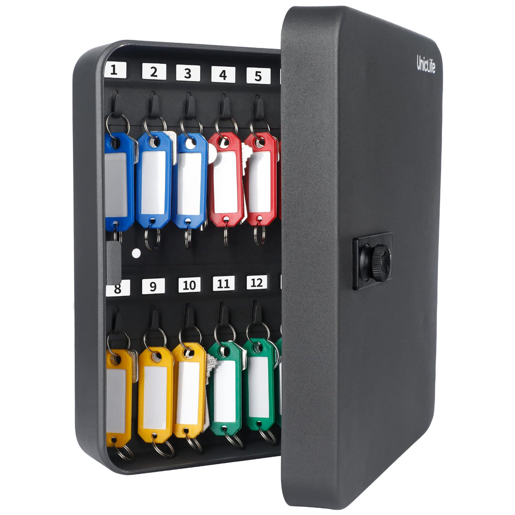 Black Steel Key Cabinet with Combination Lock B914