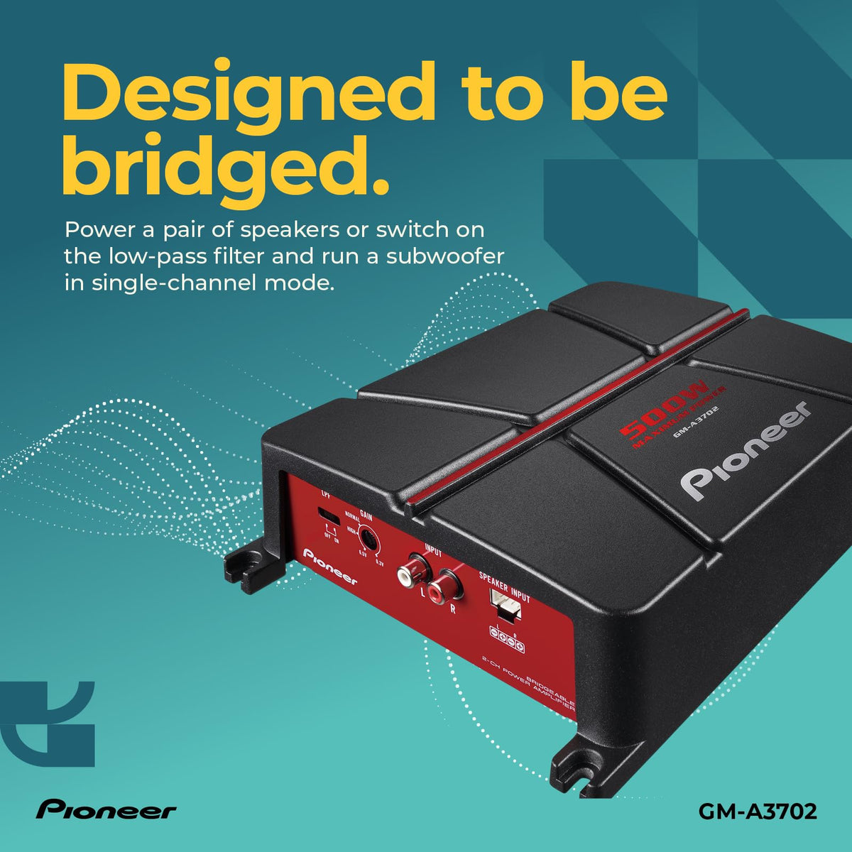 500W Max Class AB 2-Channel Car Amplifier D19283