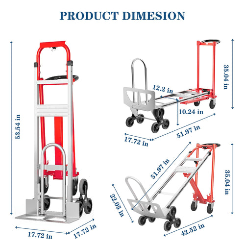 1000 lb Aluminum Steel Convertible Hand Truck S880