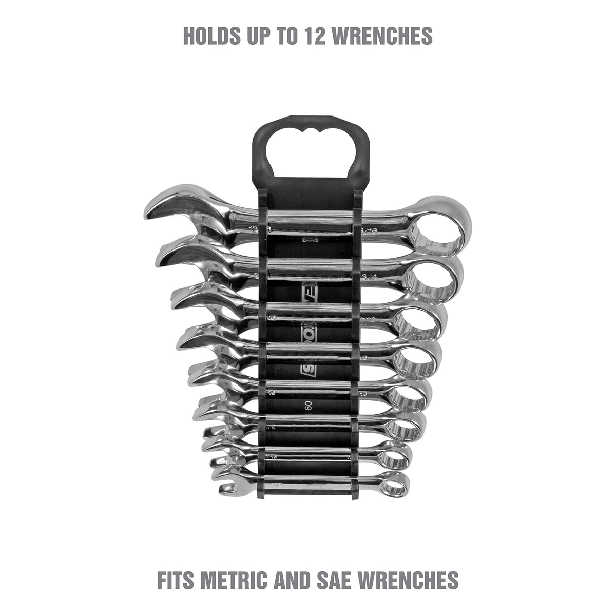 Black 10 Inches Wrench Organizer F287