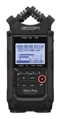 4-Track Portable Recorder, All Black, Stereo Microphones, 2 XLR/ ¼“ Combo Inputs, Battery Powered U1880