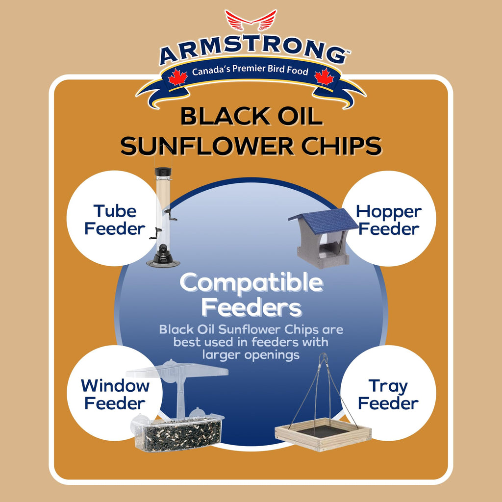 Black Oil Sunflower Chips Bird Food 20 Pounds Q8827