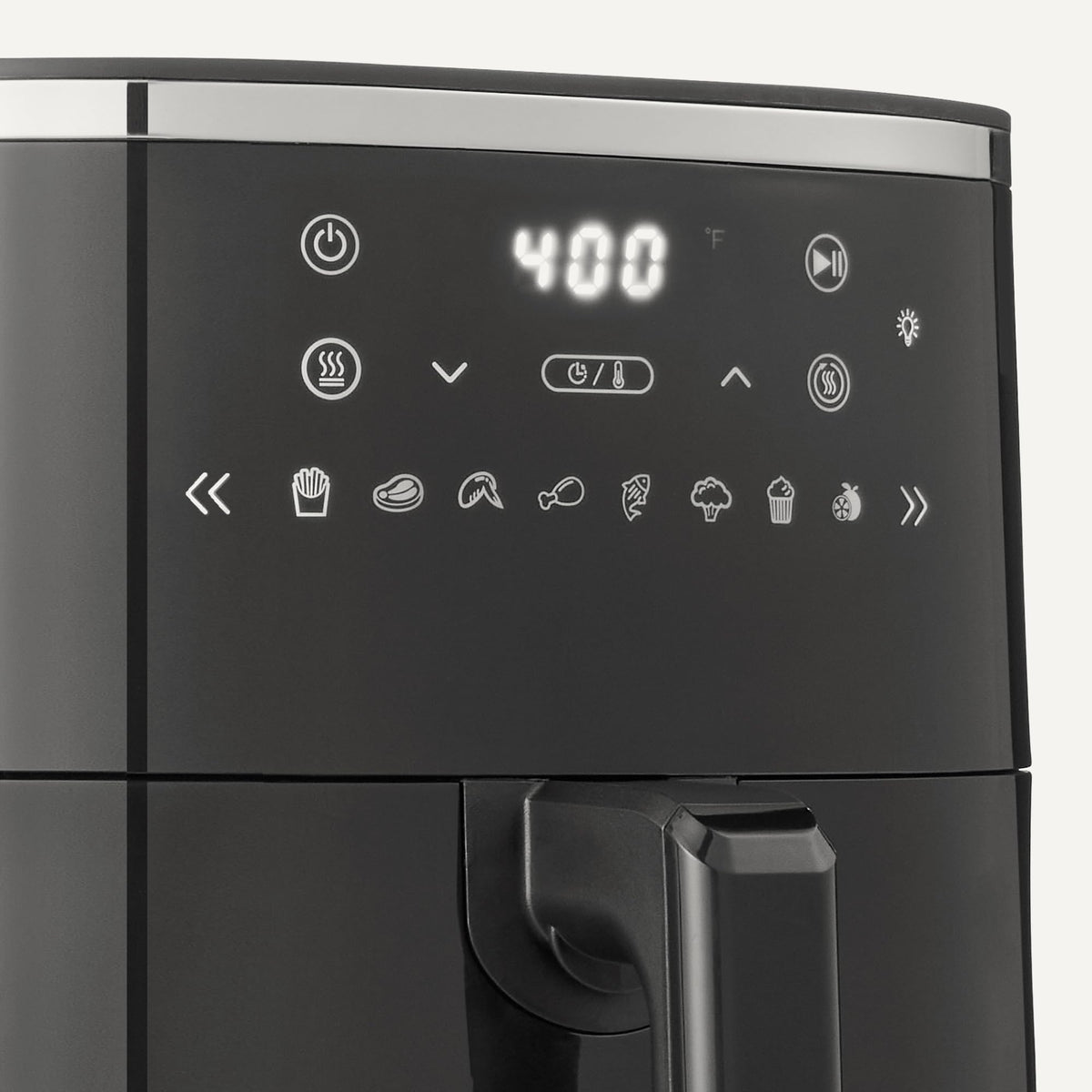 6-Quart Digital Air Fryer with Easy View Window, Black Y77747